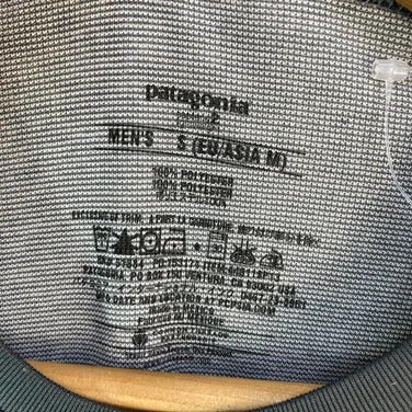 男士小号灰色 2013 Patagonia Capilene 2 轻盈圆领涤纶T恤，长袖，圆领