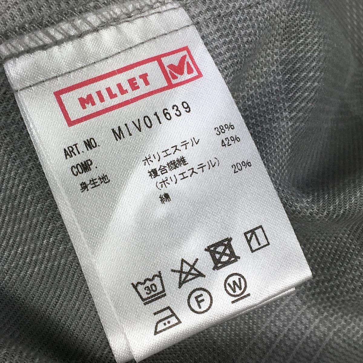 【Women's M グレー系】 Millet ( ミレー ) レディース クータイ サーモ シャツ ロングスリーブ Ld Kuhtai Thermo Shirt Ls フランネル シャツ ネルシャツ MIV01639 Women's  コットン ロングスリーブシャツ