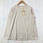 【Men's M ベージュ系】 Houdini ( フーディニ ) カバー クルー Cover Crew Foggy Mountain ポリエステル ウェア トップス インナー シャツ ロングスリーブTシャツ クルーネック 化繊 z00059717 Foggy Mo