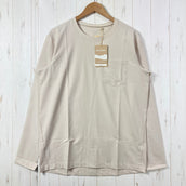 【Men's M ベージュ系】 Houdini ( フーディニ ) カバー クルー Cover Crew Foggy Mountain ポリエステル ウェア トップス インナー シャツ ロングスリーブTシャツ クルーネック 化繊 z00059717 Foggy Mo