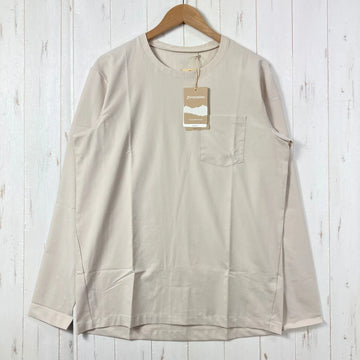 【Men's M ベージュ系】 Houdini ( フーディニ ) カバー クルー Cover Crew Foggy Mountain ポリエステル ウェア トップス インナー シャツ ロングスリーブTシャツ クルーネック 化繊 z00059717 Foggy Mo