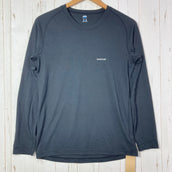 【Men's M ブラック系】 Montbell ( モンベル ) ジオライン L.W. ラウンドネックシャツ ポリエステル ウェア トップス インナー シャツ ロングスリーブTシャツ クルーネック 化繊 z00057548  化繊 ロングスリーブTシャツ クルーネ