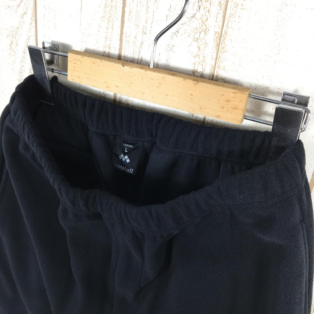 【Men's L ブラック系】 Montbell ( モンベル ) トレールテックパンツ クリマプラス フリース 1105165 Asian Men's BK Black フリース ロングパンツ ボトムス ウェア