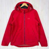【Men's M レッド系】 Jackwolfskin ( ジャックウルフスキン ) エバンデール ジャケット Evandale Jacket ポリエステル ウェア トップス アウター ジャケット レインシェル z00057465  レインシェル アウター ジャケ