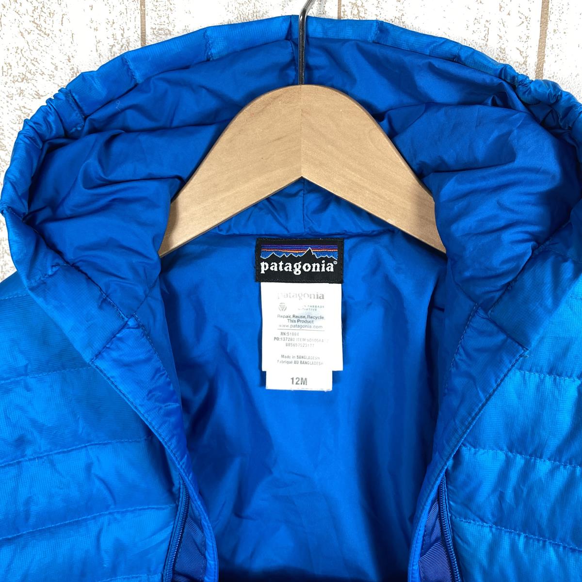 【Baby's 12M ブルー系】 Patagonia ( パタゴニア ) インファント ダウン セーター バンティング Infant Down Sweater Bunting 600Fp つなぎ おくるみ ロンパース カバーオール ベビー 60105 Internat