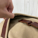 【Unisex OneSize ベージュ系】 2000s Kiva Designs ( キバデザイン ) コットンキャンバス × バイソンレザー デイパック Cotton Canvas Bison Leather Daypack 生産終了モデル 入手困難 バッグ ストレージ バッ-8