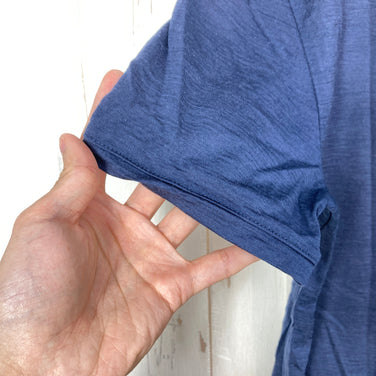 【Men's XS ネイビー系】 Icebreaker ( アイスブレーカー ) メリノ150テックライトIIIショートスリーブティー メリノウール ウェア トップス インナー シャツ ショートスリーブTシャツ クルーネック ウール z00054307  ウール ショ