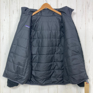 【童装 XXL 黑色系】 2022 Patagonia (巴塔哥尼亚) 可逆 Ready Freddy 连帽夹克 Reversible Ready Freddy Hoody INBK 涤纶 服装 上衣 外套 夹克 抓绒 z000