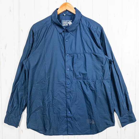 【Unisex XL ネイビー系】 Mountain Hardwear ( マウンテンハードウェア ) コアシェル シャツ ヤマップコラボ ナイロン ウェア トップス インナー シャツ ロングスリーブシャツ 化繊 z00052600 化繊 ロングスリーブシャツ インナ - 【公式】2ndGEAR（セカンドギア）Webショップ【登山用品・アウトドア用品専門 買取販売店】