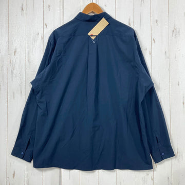【Unisex XL ネイビー系】 Yamatomichi ( 山と道 ) ユーエル シャツ UL Shirt ポリエステル ウェア トップス インナー シャツ ロングスリーブシャツ 化繊 z00060120  化繊 ロングスリーブシャツ インナー シャツ トップス ウ - 0