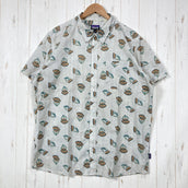 【Men's XL ホワイト系】 2023 Patagonia ( パタゴニア ) ゴー トゥ シャツ Go To Shirt SMRW オーガニックコットン ウェア トップス インナー シャツ ショートスリーブシャツ 化繊 z00059987 SMRW 化繊 ショー