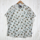 【Men's XL ホワイト系】 2023 Patagonia ( パタゴニア ) ゴー トゥ シャツ Go To Shirt SMRW オーガニックコットン ウェア トップス インナー シャツ ショートスリーブシャツ 化繊 z00059987 SMRW 化繊 ショー