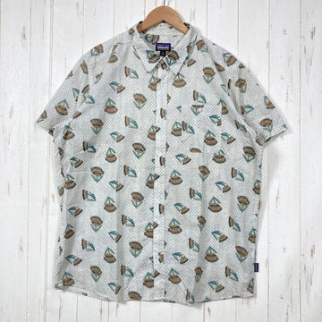 【Men's XL ホワイト系】 2023 Patagonia ( パタゴニア ) ゴー トゥ シャツ Go To Shirt SMRW オーガニックコットン ウェア トップス インナー シャツ ショートスリーブシャツ 化繊 z00059987 SMRW 化繊 ショー