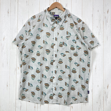 【Men's XL ホワイト系】 2023 Patagonia ( パタゴニア ) ゴー トゥ シャツ Go To Shirt SMRW オーガニックコットン ウェア トップス インナー シャツ ショートスリーブシャツ 化繊 z00059987 SMRW 化繊 ショー