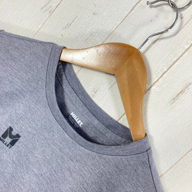 【Men's XS ネイビー系】 Millet ( ミレー ) インセクト バリヤー M ロゴ Tシャツ ショート スリーブ Insect Barrier M Logo T Shirt Short Sleeve ポリエステル ウェア トップス インナー シャツ ショー