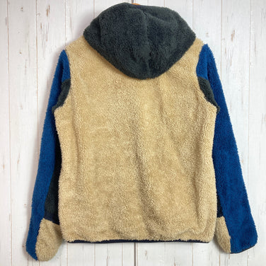 Chums 男士抓绒拉链外套，小号，米色，蓝色，涤纶，上衣，外套，抓绒夹克，z00055529，蓝色