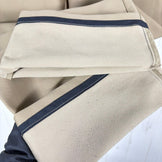 Janeriver Women's Large Beige Straight Knit Pants, Polyester, Softshell, z00055050