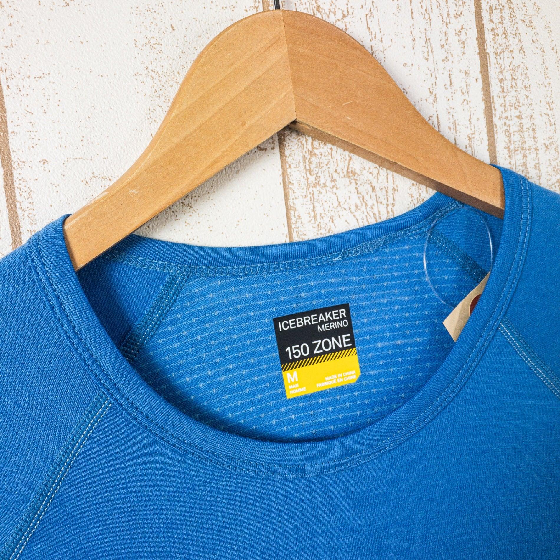 【Men's M ブルー系】 Icebreaker ( アイスブレーカー ) 150 ゾーン ロングスリーブ クルー 150 ZONE LS CREWE メリノウール ウェア トップス インナー シャツ ロングスリーブTシャツ クルーネック ウール z000510 - 【公式】2ndGEAR（セカンドギア）Webショップ【登山用品・アウトドア用品専門 買取販売店】