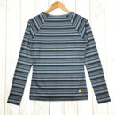 【Women's M グレー系】Moon Climbing ( ムーン クライミング ) ロングスリーブ クイックドライ ボーダー Tシャツ Long Sleeve Quickdry Border T-Shirt International Women's 化繊 ロングスリーブTシャツ クルーネック インナー シャツ トップス ウェア - 【公式】2ndGEAR（セカンドギア）Webショップ【登山用品・アウトドア用品専門 買取販売店】