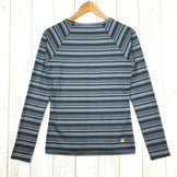 【Women's M グレー系】Moon Climbing ( ムーン クライミング ) ロングスリーブ クイックドライ ボーダー Tシャツ Long Sleeve Quickdry Border T-Shirt International Women's 化繊 ロングスリーブTシャツ クルーネック インナー シャツ トップス ウェア - 【公式】2ndGEAR（セカンドギア）Webショップ【登山用品・アウトドア用品専門 買取販売店】