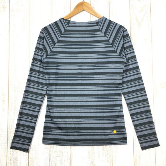 【Women's M グレー系】Moon Climbing ( ムーン クライミング ) ロングスリーブ クイックドライ ボーダー Tシャツ Long Sleeve Quickdry Border T-Shirt International Women's 化繊 ロングスリーブTシャツ クルーネック インナー シャツ トップス ウェア - 【公式】2ndGEAR（セカンドギア）Webショップ【登山用品・アウトドア用品専門 買取販売店】