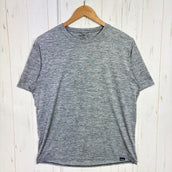 【Men's M グレー系】 2019 Patagonia ( パタゴニア ) キャプリーン クール デイリー シャツ Cap Cool Daily Shirt FEA ポリエステル ウェア トップス インナー シャツ ショートスリーブTシャツ クルーネック 化繊