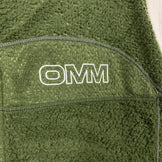 男女通用大号绿色 Omm Core 抓绒外套，运动抓绒，保暖透气，涤纶材质，外套，夹克，抓绒，z00053959