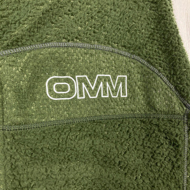 男女通用大号绿色 Omm Core 抓绒外套，运动抓绒，保暖透气，涤纶材质，外套，夹克，抓绒，z00053959