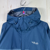 【Women's L ブルー系】 Rab ( ラブ ) ダウンポア エコ ジャケット Downpour Eco Jacket QWG-82 TEMPEST BLUE/ORION BLUE z00056115 TEMPEST BLUE/ORION BLUE レインシェル