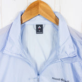 Montbell UL 弹力防风夹克，女款中号，浅蓝色（LBL），尼龙，防风外套，上衣，外套，夹克，z0005302