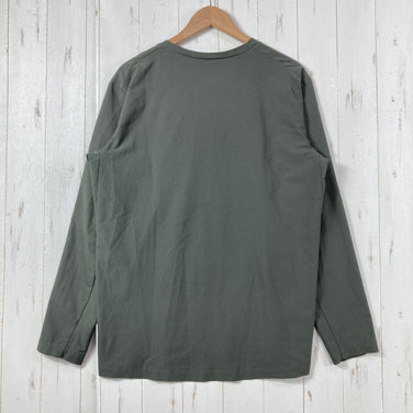 【Men's M グリーン系】 Houdini ( フーディニ ) カバー クルー Cover Crew ポリエステル ウェア トップス インナー シャツ ロングスリーブTシャツ クルーネック 化繊 z00059685  化繊 ロングスリーブTシャツ クルーネック