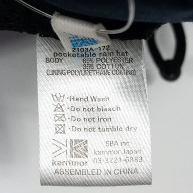 【L ネイビー系】 Karrimor ( カリマー ) ポケッタブル レイン ハット Pocketable Rain Hat ポリエステル 2103A-172 ハット ヘッドウェア ウェア小物 ウェア - 【公式】2ndGEAR（セカンドギア）Webショップ【登山用品・アウトドア用品専門 買取販売店】