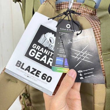 【OneSize ベージュ系】 Granite Gear ( グラナイトギア ) ブレイズ 60 Blaze 60 ポッテリークレイ ナイロン バッグ ストレージ バックパック 容量【55L～79L】 z00058525 ポッテリークレイ 容量【55L～79L】 バ