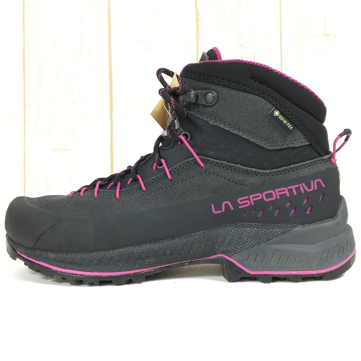 [女式 24.3 厘米黑色] La Sportiva Traverse X4 Evo Mid Gore-Tex 女式 Tx4 Evo Mid Gtx 女式登山鞋徒步鞋 37G 女式 900411 C