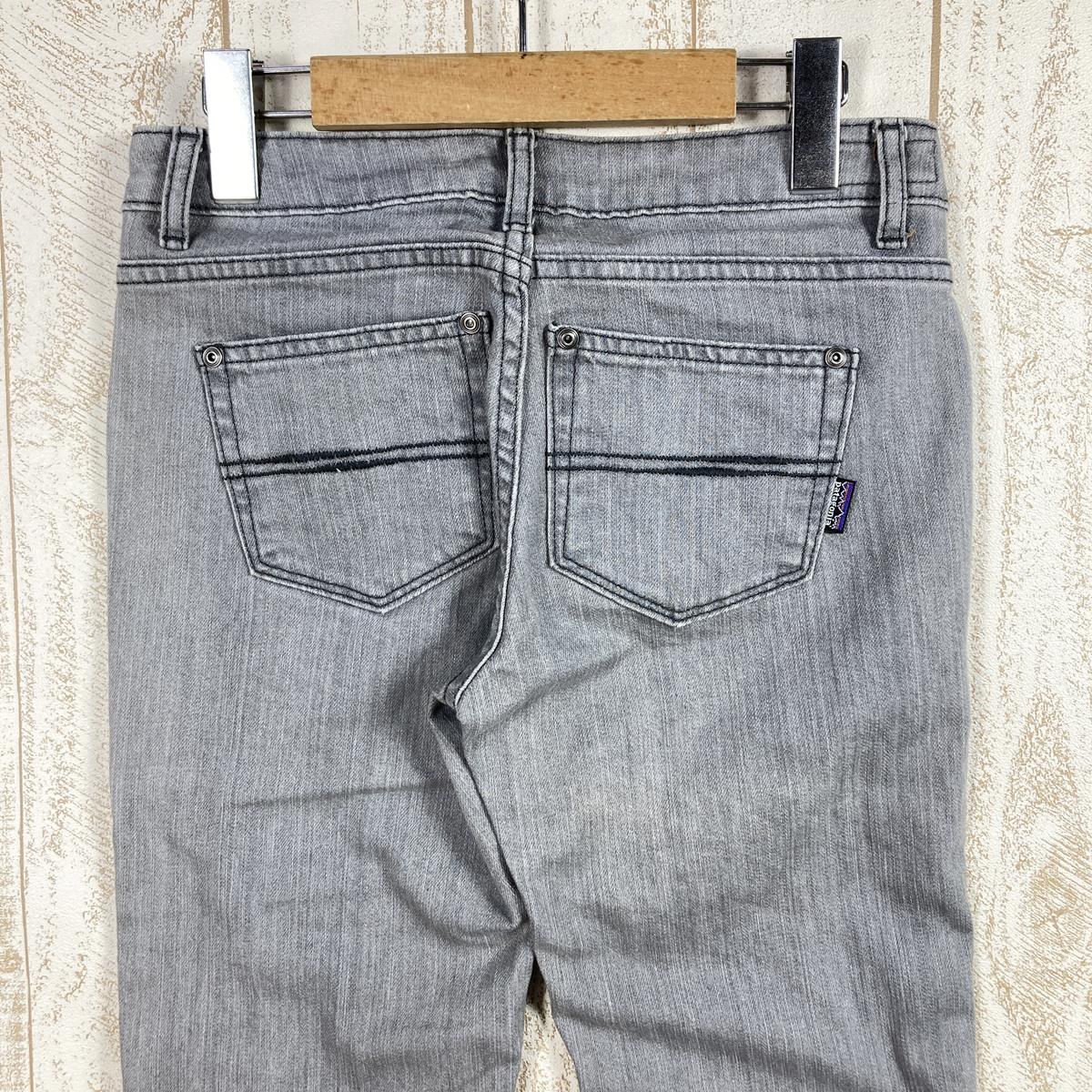 【Women's 24 グレー系】 Patagonia ( パタゴニア ) ローライズ ストレート ジーンズ Low-Rise Straight Jeans ストレッチ デニムパンツ 56931 International Women's LRW コットン ロングパンツ