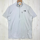 【Men's S グレー系】 The North Face ( ザ・ノースフェイス ) ショート スリーブ フラッシュドライ スリーディー ジップ アップ Short Sleeve Flashdry 3D Zip Up ポリエステル ウェア トップス インナー シ-1