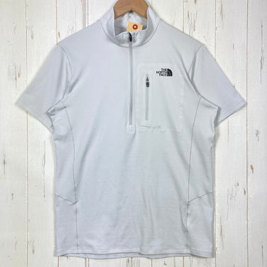 【Men's S グレー系】 The North Face ( ザ・ノースフェイス ) ショート スリーブ フラッシュドライ スリーディー ジップ アップ Short Sleeve Flashdry 3D Zip Up ポリエステル ウェア トップス インナー シ