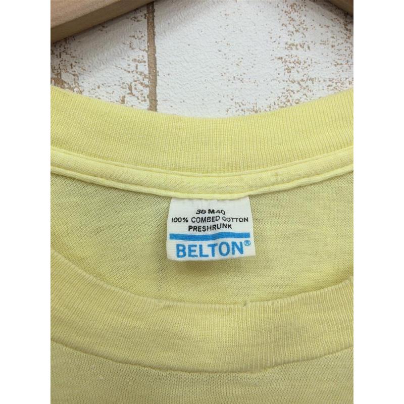 [Men's M Yellow] Colorado Winter Park Belton T-shirt Discontinued model Vintage International Men's Synthetic Short Sleeve T-shirt Crew Neck Inner Shirt Tops Wear