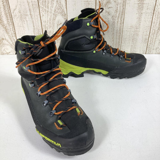 【男士 26.7 厘米黑色】La Sportiva Equilibrium Lt Gtx Aequlibrium Lt Gtx 高帮鞋山地靴 Gore-Tex 防水透气 21 岁男士碳纤维/Limepun