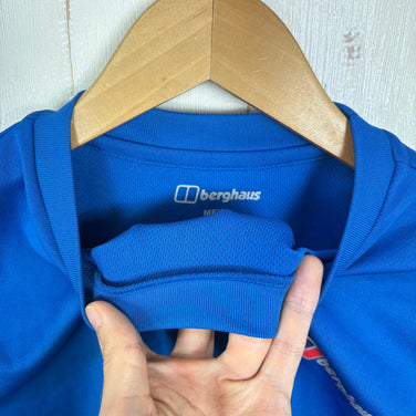 【Men's S ブルー系】 Berghaus ( バーグハウス ) ベーシック ティーシャツ Basic T-Shirt ポリエステル ウェア トップス インナー シャツ ショートスリーブTシャツ クルーネック 化繊 z00057920  化繊 ショートスリーブ