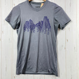【Women's XXS Grey】 2016 Patagonia Capilene Cool Daily Graphic Shirt Polyester Wear Tops Inner Shirt Short Sleeve