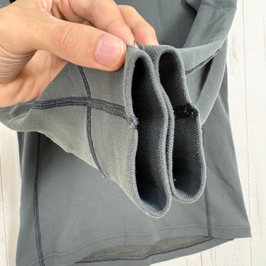 【Men's S グレー系】 Finetrack ( ファイントラック ) ドライレイヤー ウォーム ロングスリーブ Dry Layer Warm Long Sleeve 耐久撥水 保温 抗菌防臭 ウェア トップス インナー シャツ ロングスリーブTシャツ クルー