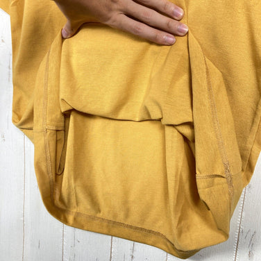 Montbell Breeze Span T 恤，男式中号，黄色，涤纶，短袖圆领，合成纤维，短袖 T 恤，...