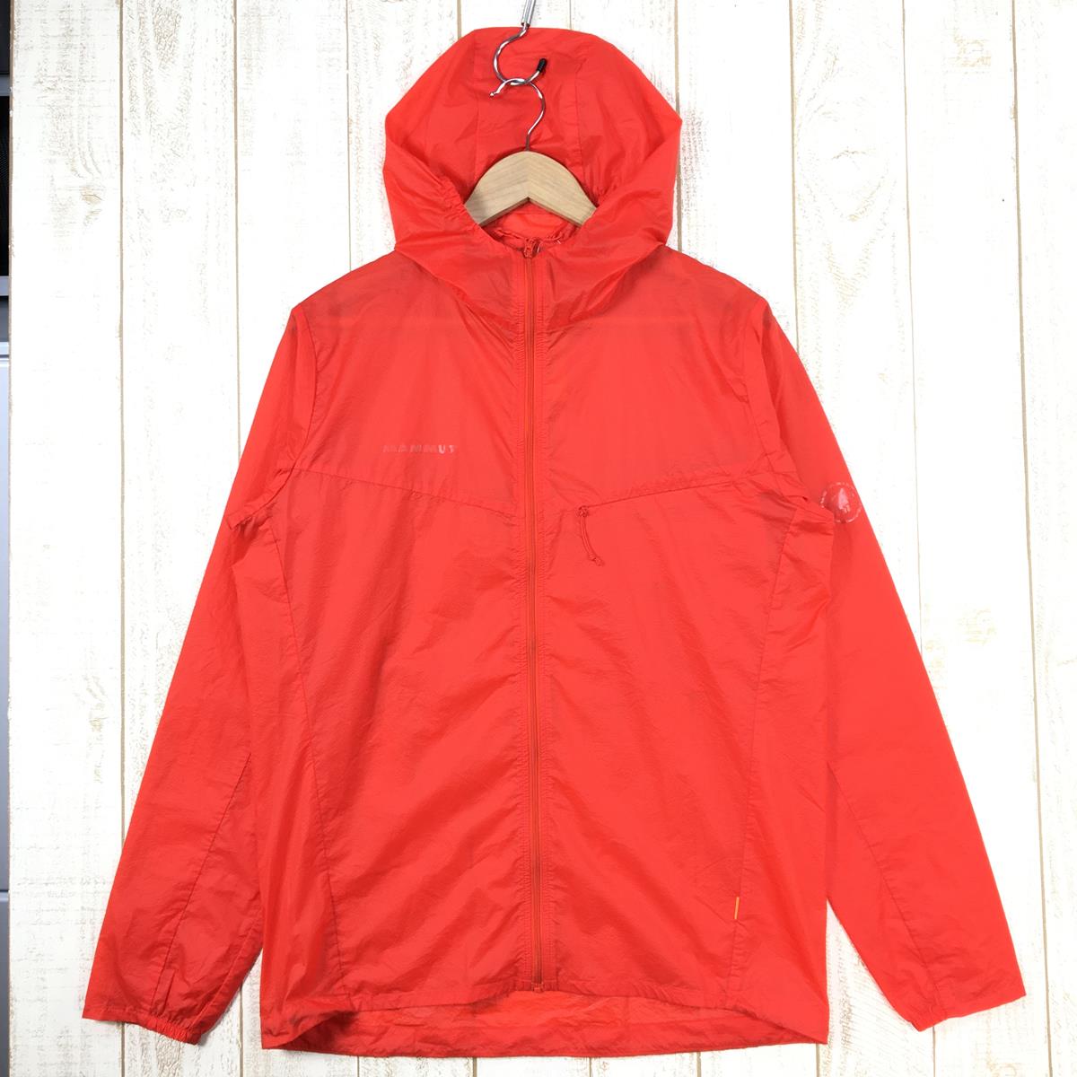 【男款M橙】Mammut Convey Windbreaker连帽外套Convey Wb连帽外套Windshell帽衫1012-00190男士Windshell外套