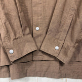 [Unisex M Brown] Yamatomichi Merino Shirt Merino Wool Wear Tops Inner Shirt Long Sleeve Shirt Wool z00058595 Wool Long Sleeve Shirt Inner Shirt