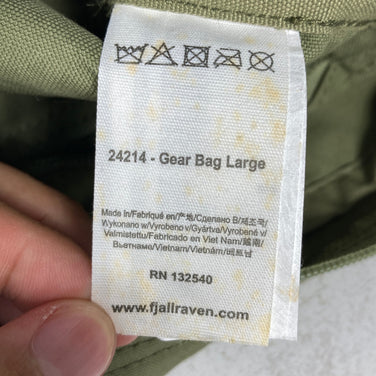 【Unisex OneSize グリーン系】 Fjallraven ( フェールラーベン ) ギア バッグ ラージ Gear Bag Large G-1000 HeavyDuty 4L ポリエステル バッグ ストレージ パッキングサック スタッフサック インナーポーチ z0006