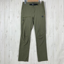 【Women's XS グリーン系】 Mammut ( マムート ) アジリティ スリム パンツ アジアンフィット ウィメンズ AEGILITY Slim Pants AF Women ストレッチ DWR 一体型ベルト ナイロン ウェア ボトムス ロングパンツ ソフトシェ-1
