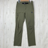 【Women's XS グリーン系】 Mammut ( マムート ) アジリティ スリム パンツ アジアンフィット ウィメンズ AEGILITY Slim Pants AF Women ストレッチ DWR 一体型ベルト ナイロン ウェア ボトムス ロングパンツ ソフトシェ