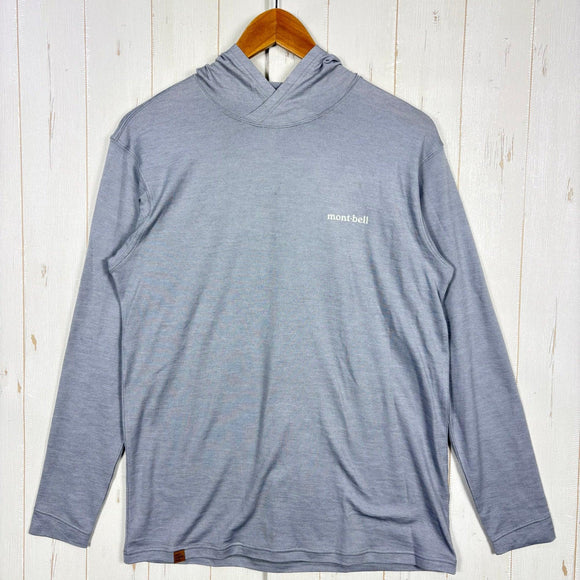 【Men's S グレー系】 Montbell ( モンベル ) メリノ ウール プラス ライト パーカ Merino Wool Plus Light Parka メリノウール ウェア トップス インナー シャツ フーディ ウール z00055375  ウール フ