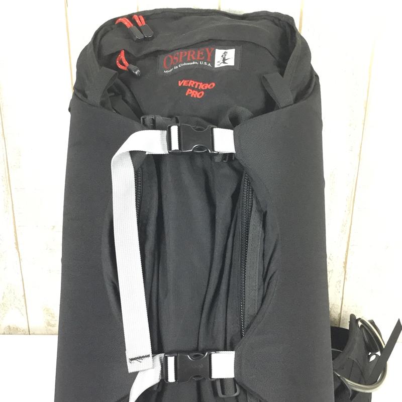 [M Black] Osprey Vertigo Pro Ballistic Nylon Climbing Pack Backpack Straight Jacket System Discontinued Model Hard to Find Black Capacity [30L-54L] Backpack